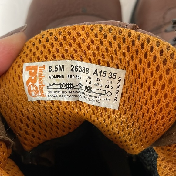 Timberland Pro powerfit outdoor brown  boots women’s size 8.5 - Picture 8 of 12